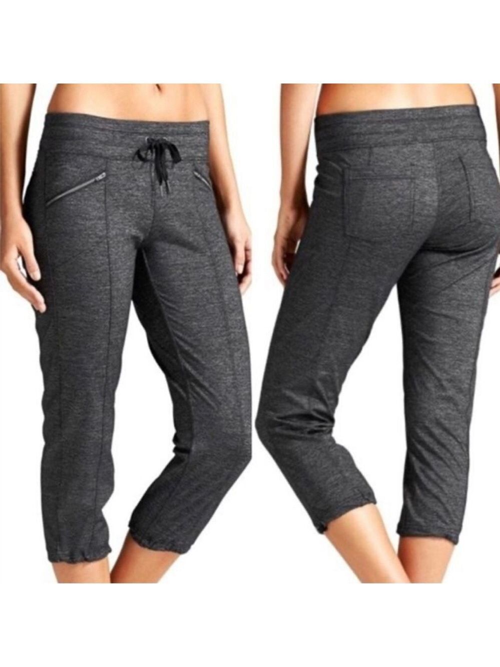 Athleta Women’s Metro Quest Slouch Capri Black Heather Size Small - Picture 10 of 10